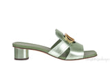 Dior OR Montaigne Metallic Green Heels Slide