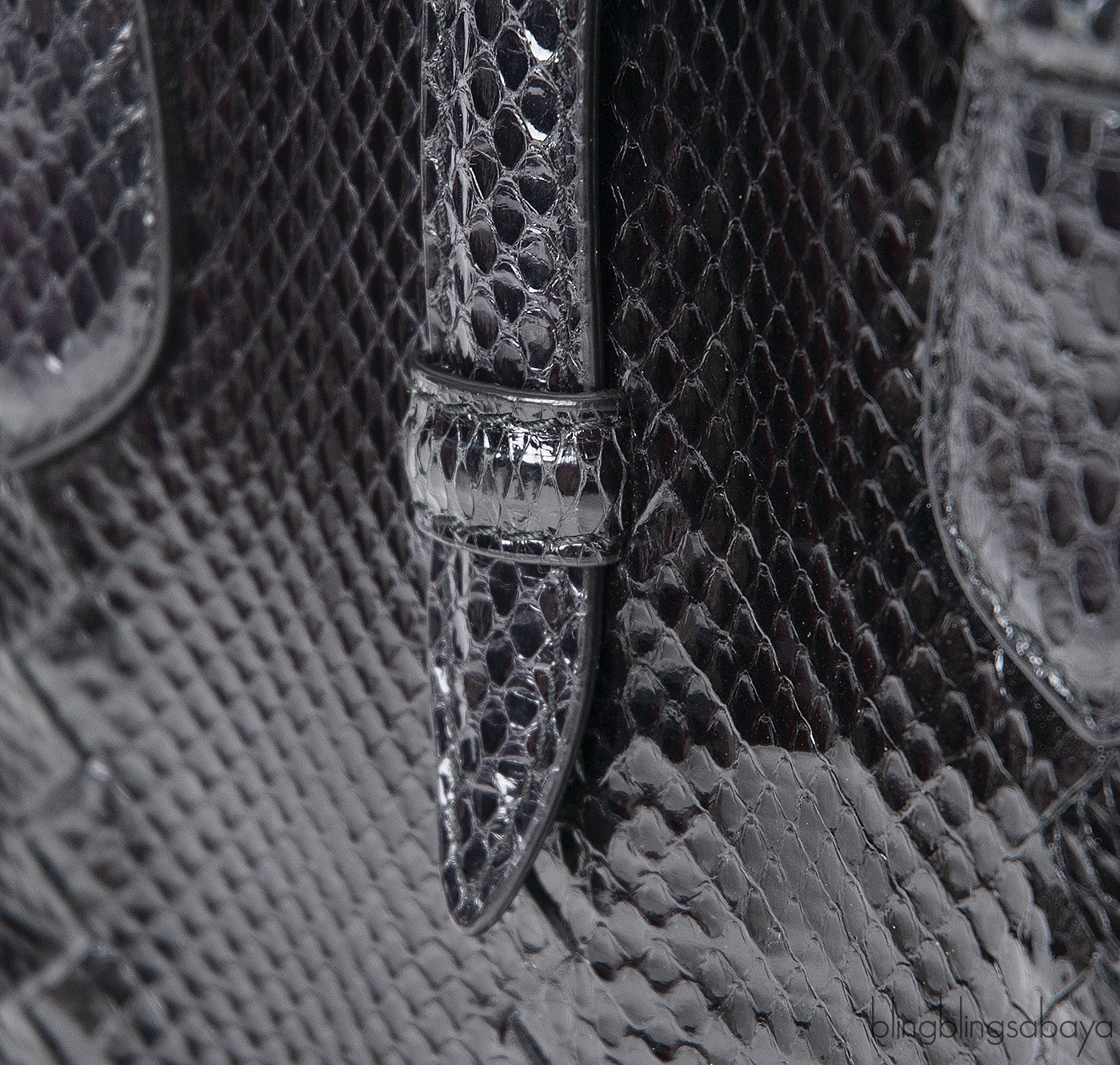 Bottega Veneta Black Intrecciato Leather & Python Handbag