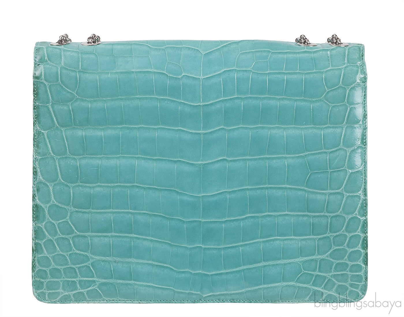 Glazed Crocodile Lunchbox Large Tiffany Blue Bag