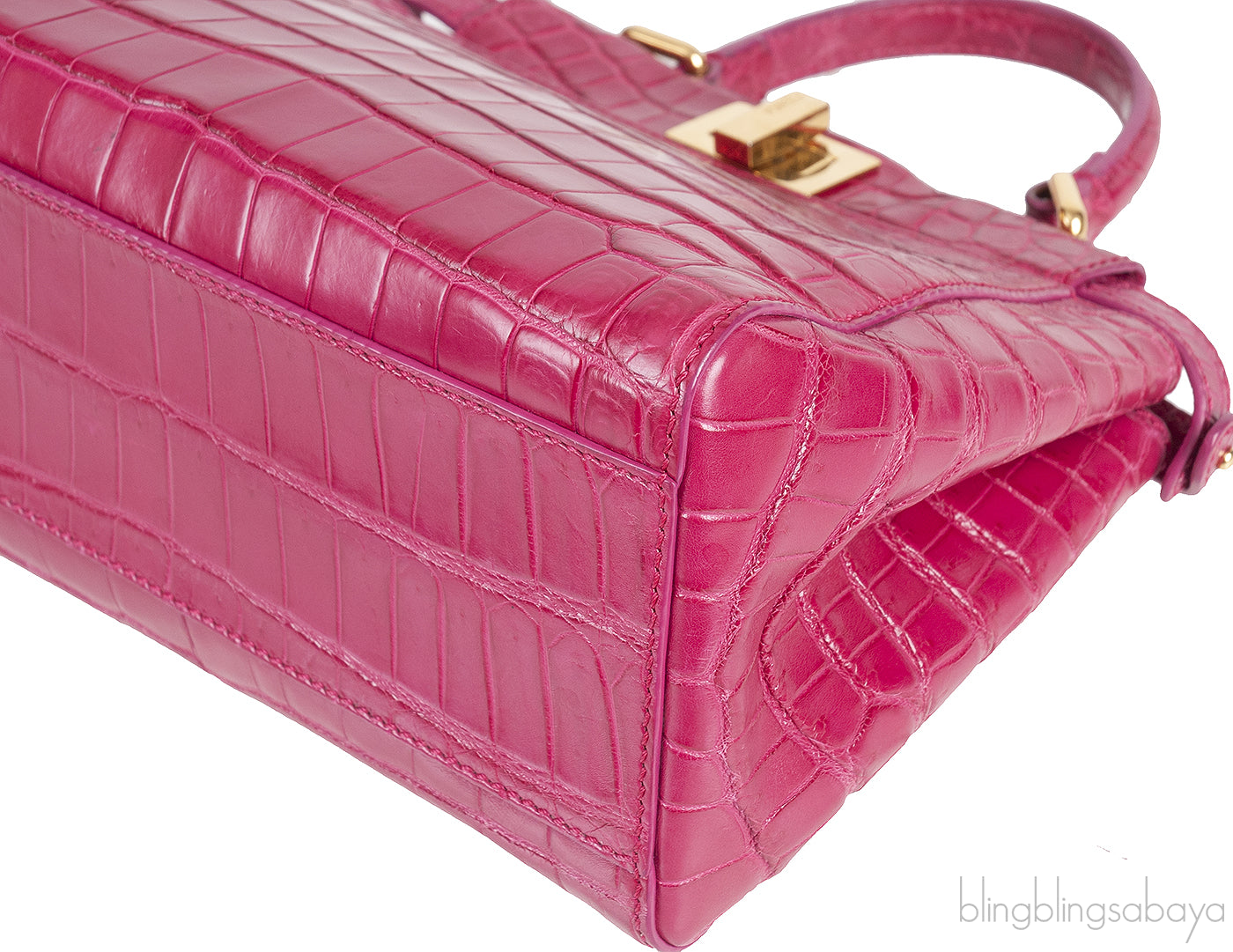 Fuchsia Crocodile Mini Peekaboo