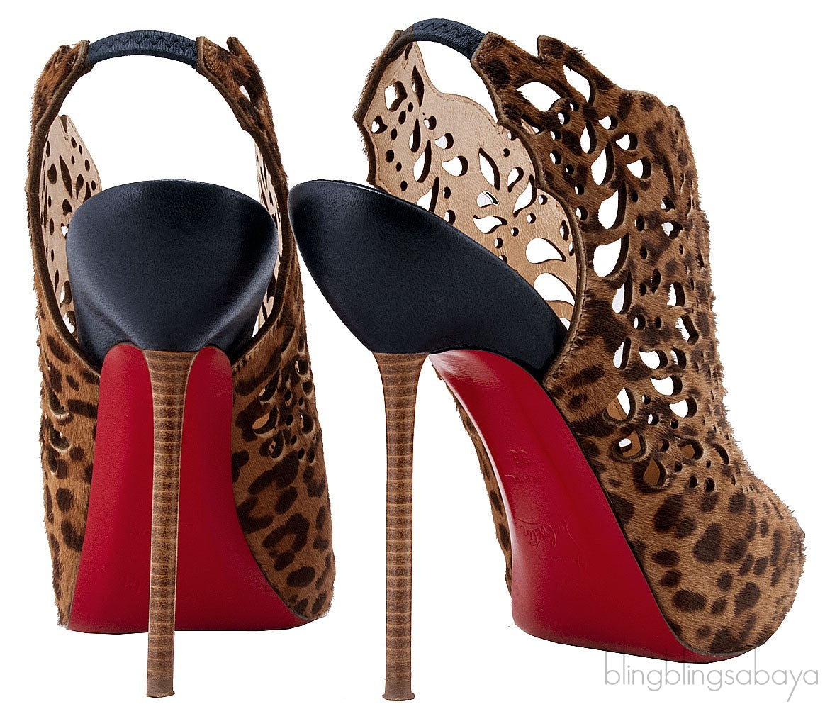 Markesling Leopard Cut-out Slingback