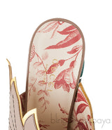 Leaf Gold Serpent Heel Slide Mule