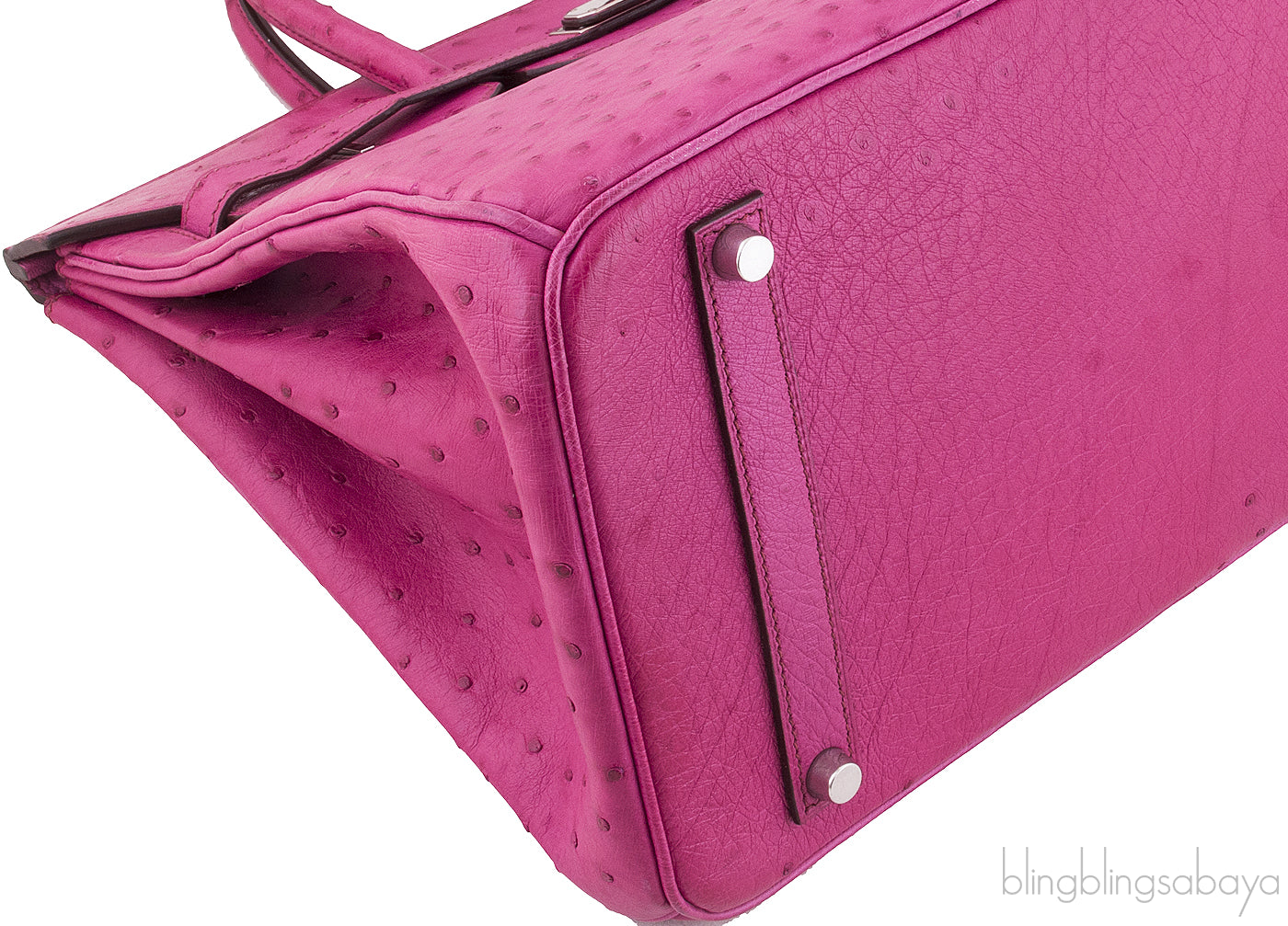 Birkin 35 Fuchsia Ostrich PHW