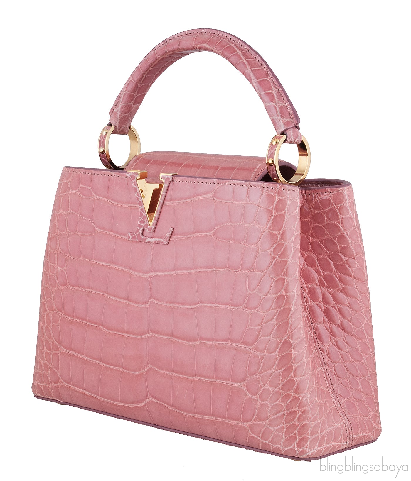 Capucines Vieux Rose Crocodile BB