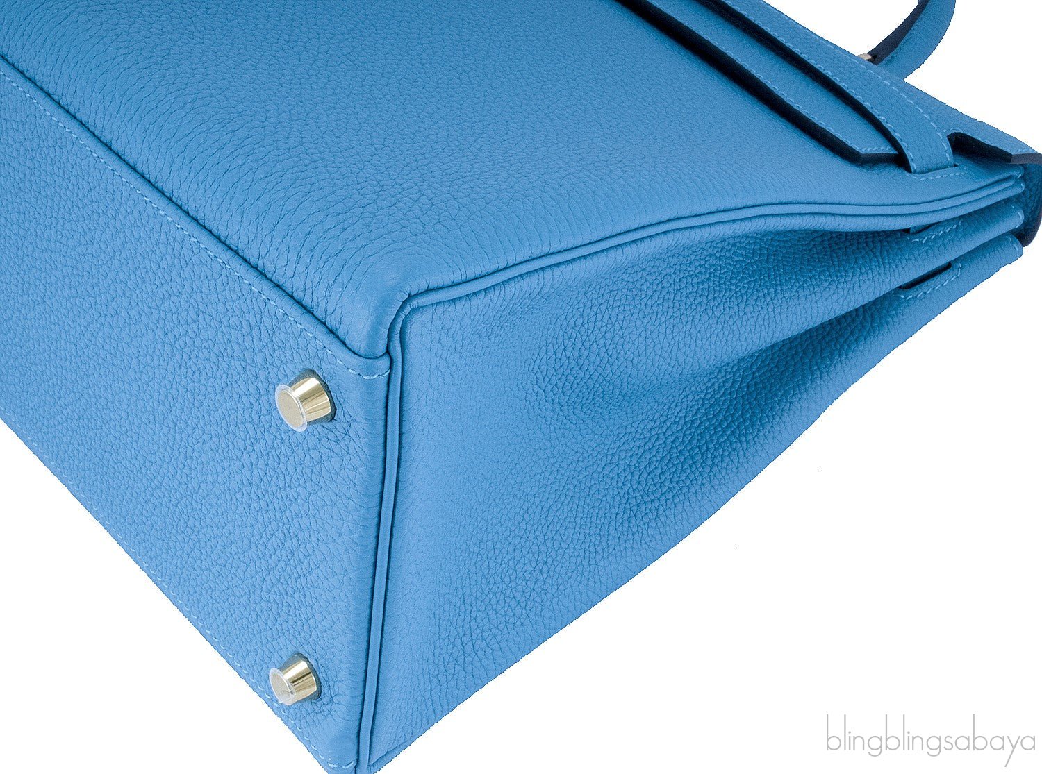 Kelly 35 Blue Turquoise Togo GHW