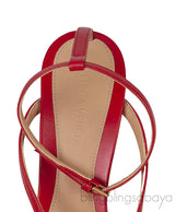 Red Stretch Leather Sandals