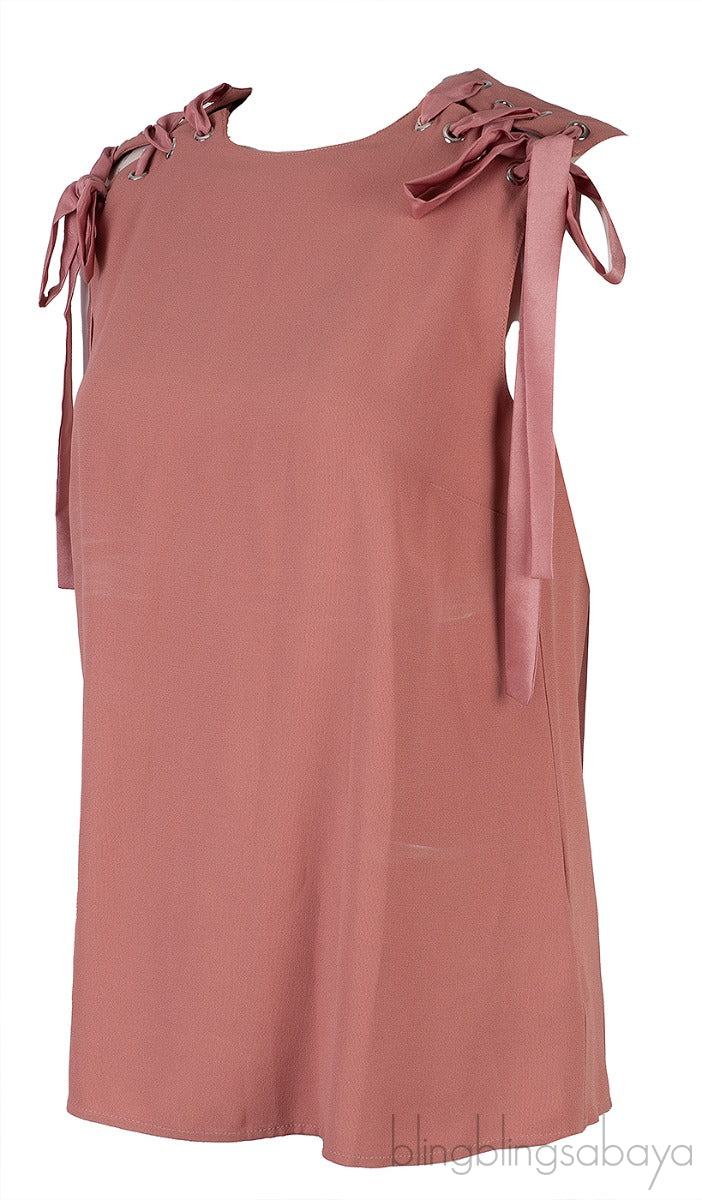 Old Rose Sleeveless Top