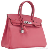 Birkin 30  Flamingo Epsom PHW