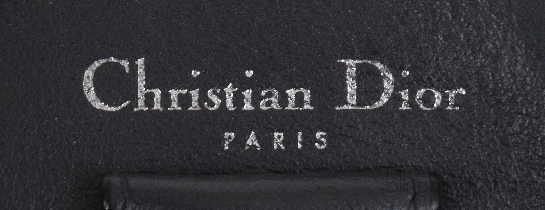 Christian Dior Diorissimo Metallic White Mini Tote Bag