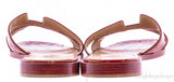 Cognac Crocodile Oran Sandals