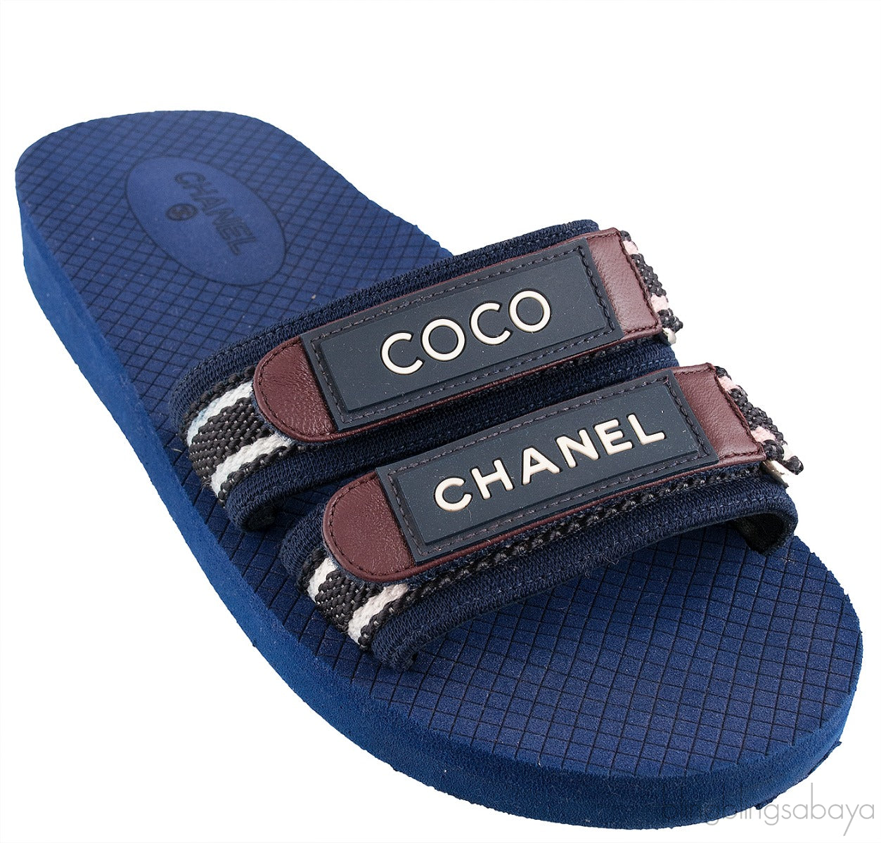 Coco Chanel Flat Rubber Slides