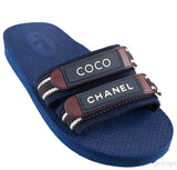Coco Chanel Flat Rubber Slides