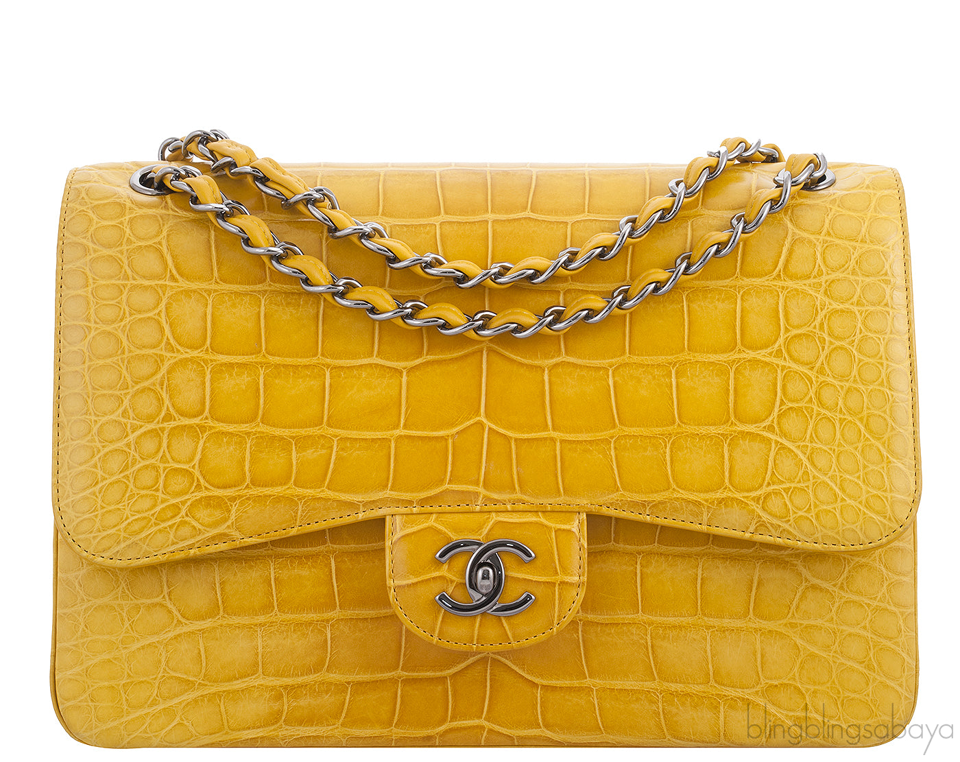 Yellow Crocodile Double Flap Jumbo