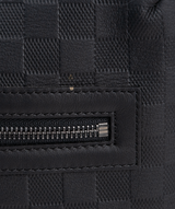 Black Infiniti Leather Calypso Messenger Bag MM