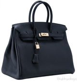 Birkin 35 Black Togo GHW