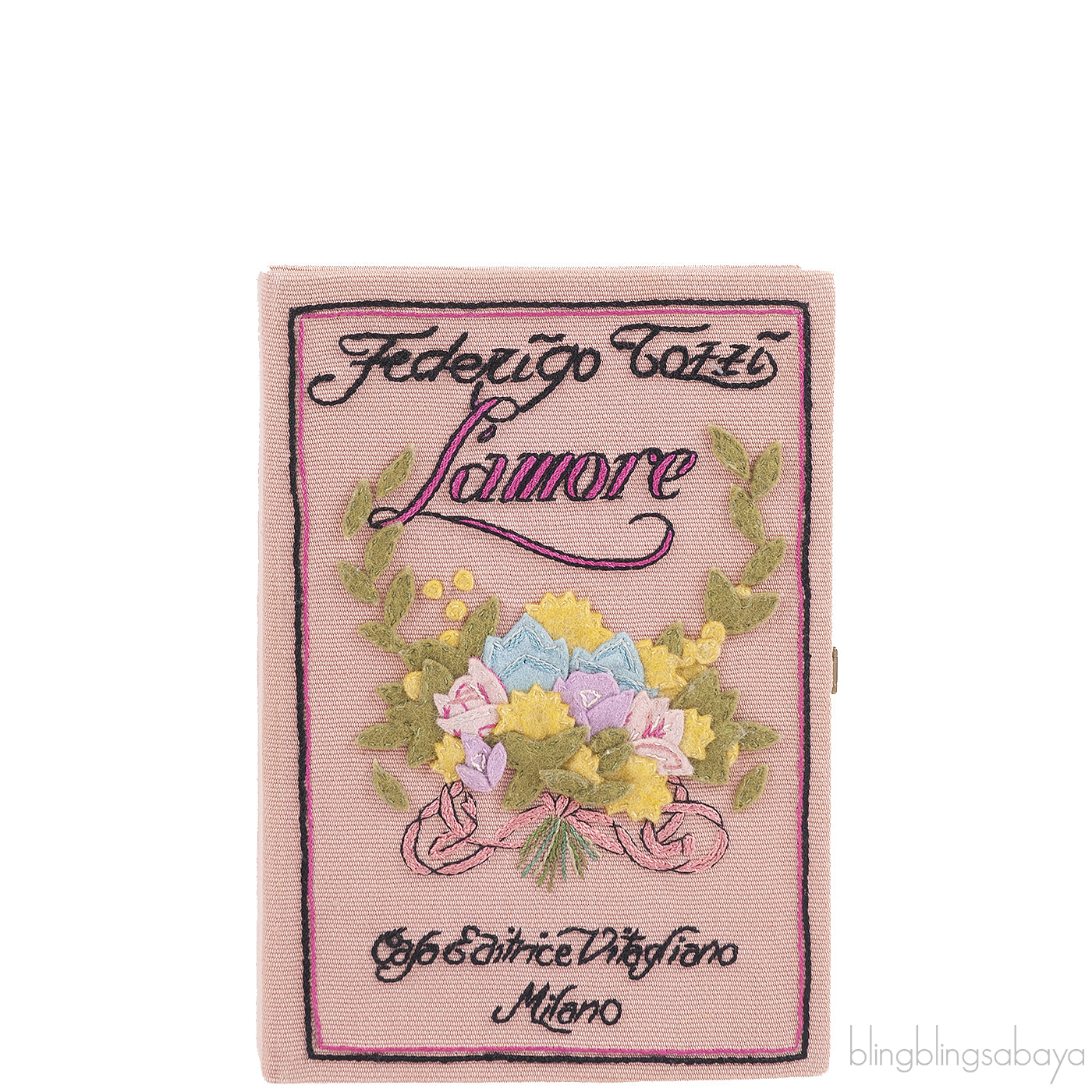 OLYMPIA LE-TAN L\'amore Pink Clutch