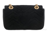 Black Marmont Velvet Mini Bag