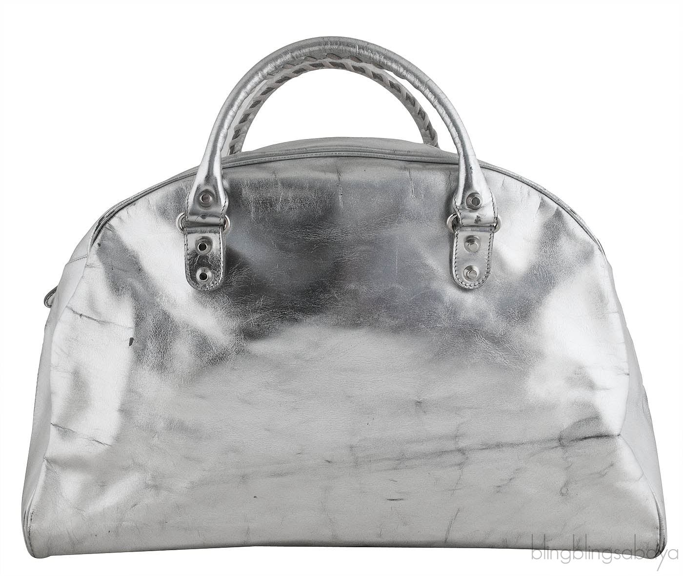 Silver Medium Bowling Bag