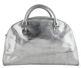 Silver Medium Bowling Bag