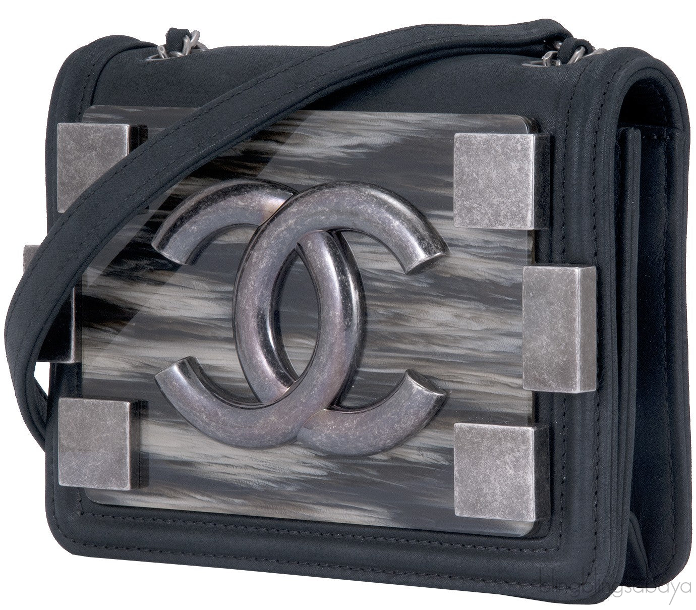 Black Boy Brick Mini Flap Bag*