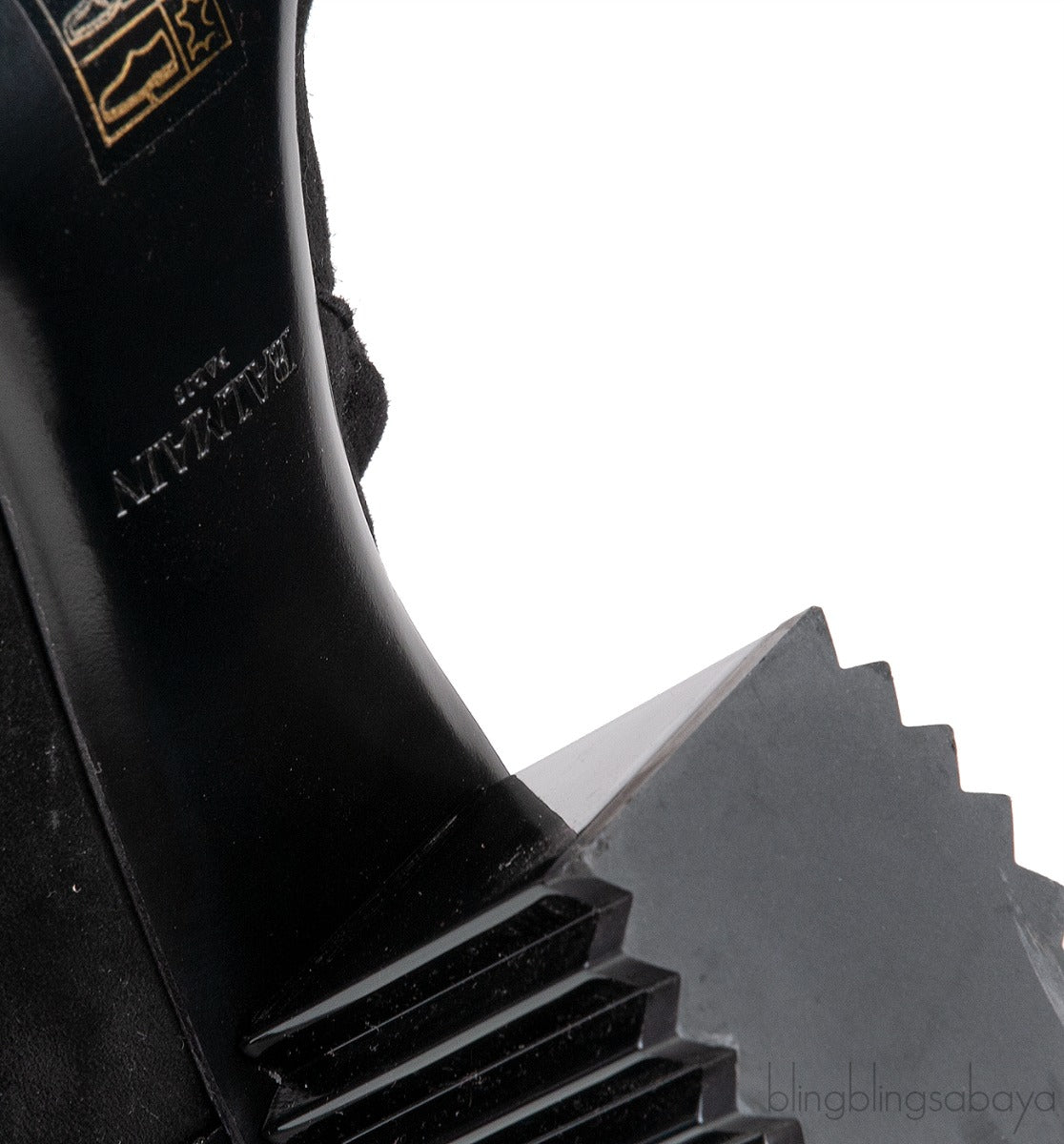 Balmain Black Pointed Toe Suede Ankle Boots
