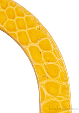 Lady Dior Yellow Crocodile Medium Bag