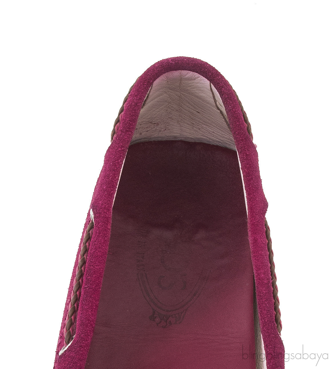 Fuchsia Pink Suede Loafer