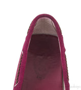 Fuchsia Pink Suede Loafer