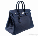Birkin 40 Blue Abysse Matte Croco