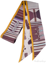 Brown Printed Twilly