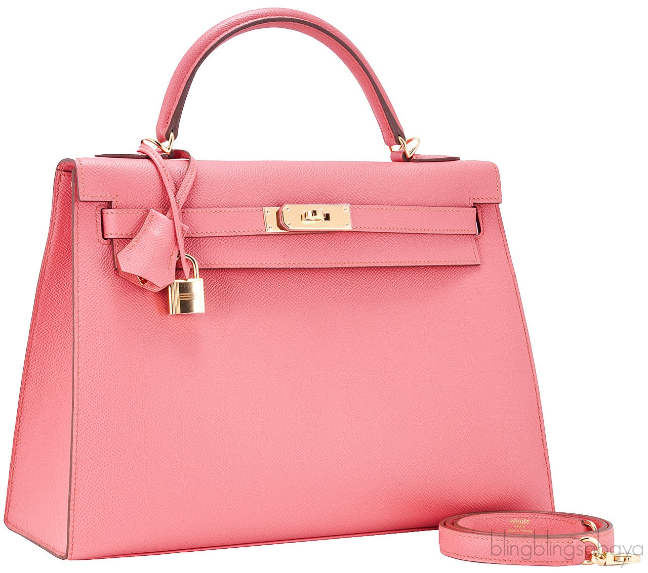 Kelly 32 Flamingo Epsom Sellier GHW