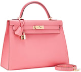 Kelly 32 Flamingo Epsom Sellier GHW