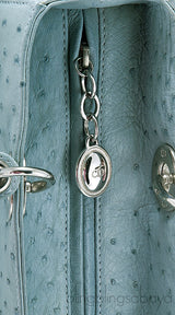 Lady Dior Ocean Blue Ostrich L.Ed