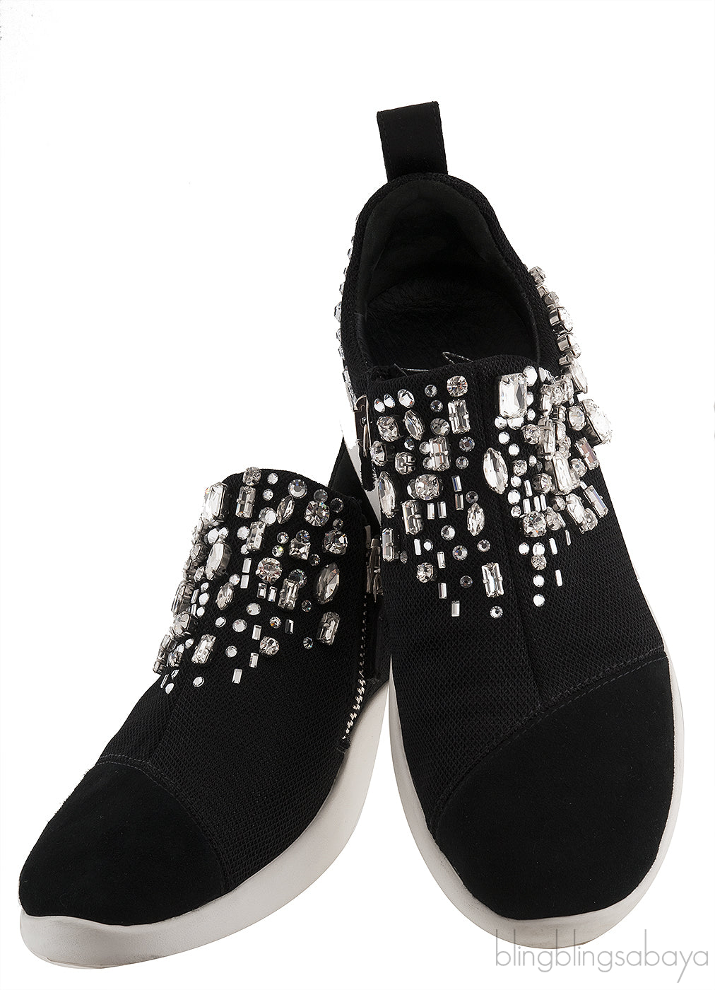 Gemma Crystal Black Sneaker