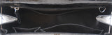 Black Crocodile Top Handle Bag