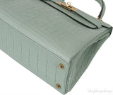Kelly 28 Vert D\'Eau Matte Crocodile GHW