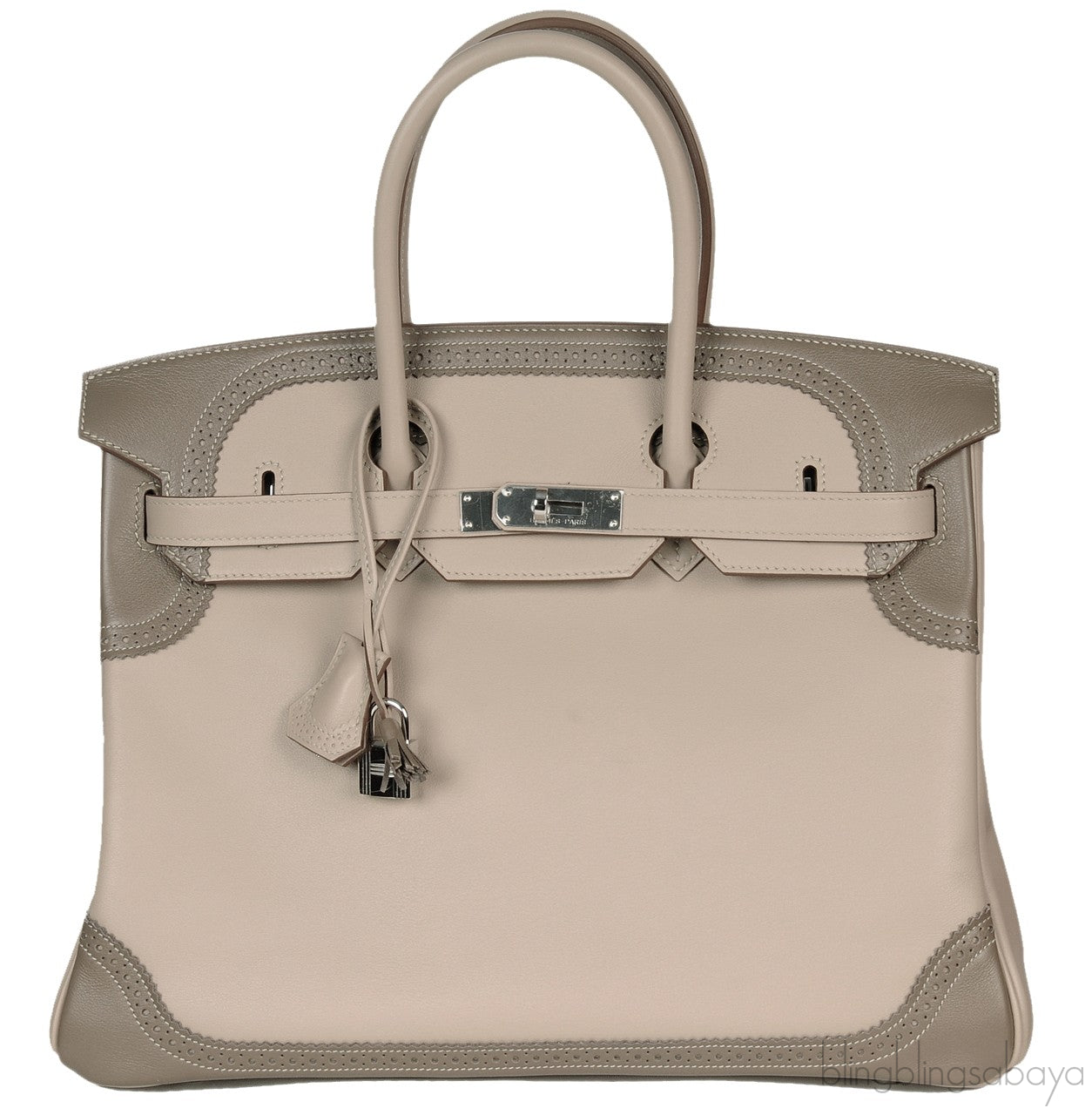 Birkin 35 Bicolor Ghillies Argile/Etoupe