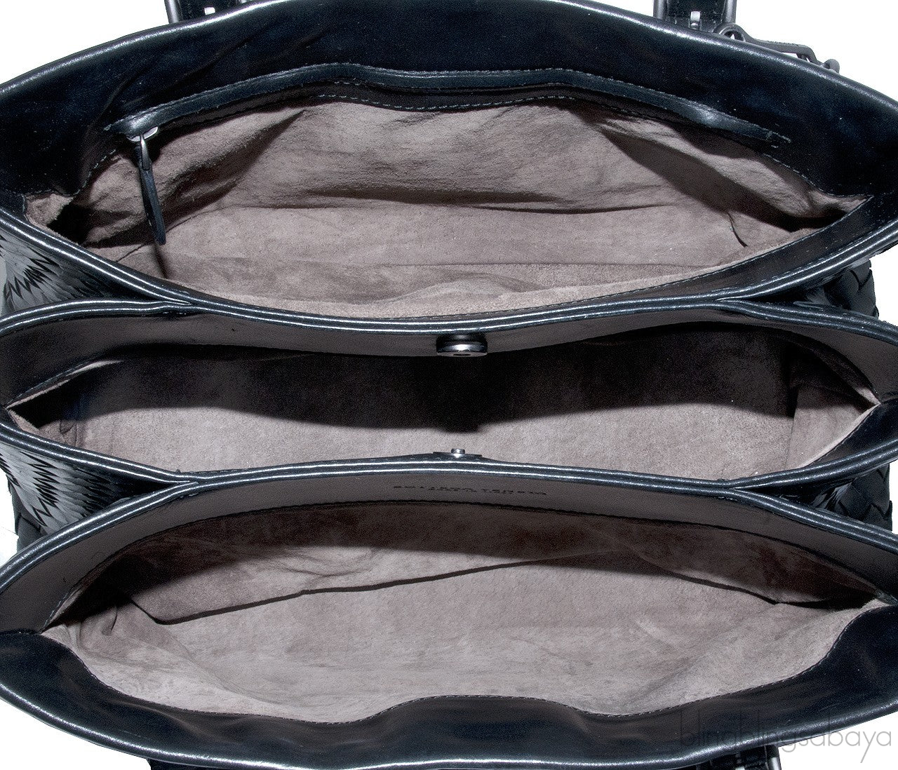 Small Roma Intrecciato Leather Tote