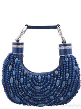 Blue Beaded Bracelet Bag