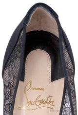 Black Pigalace Pointed Toe Pump