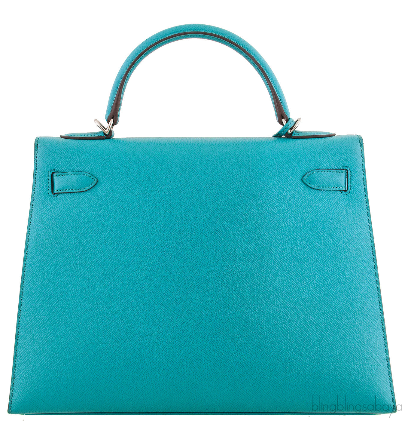 Kelly 32 Bleu Paon Sellier PHW