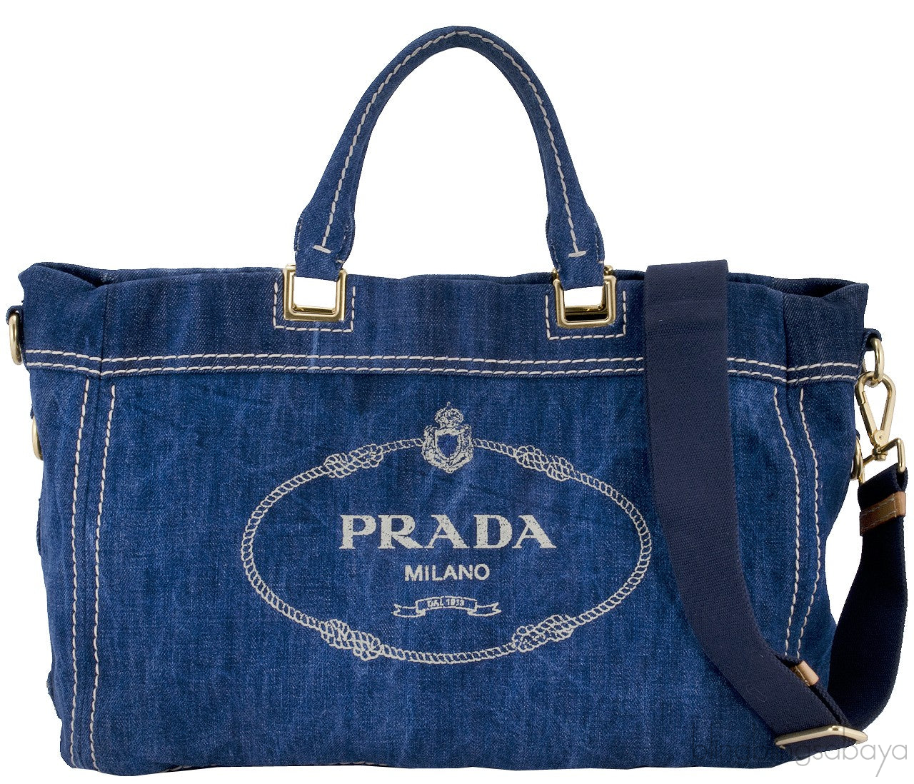 Blue Denim Shoulder Bag