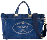 Blue Denim Shoulder Bag