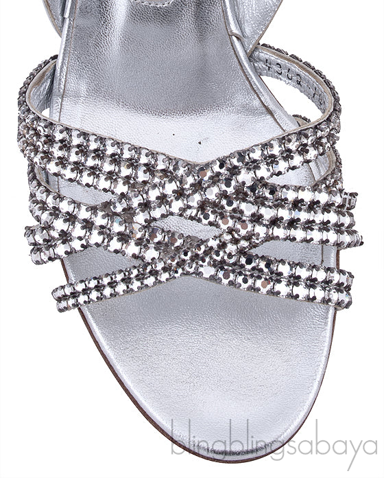 Maggie Crystal Slingback Sandals