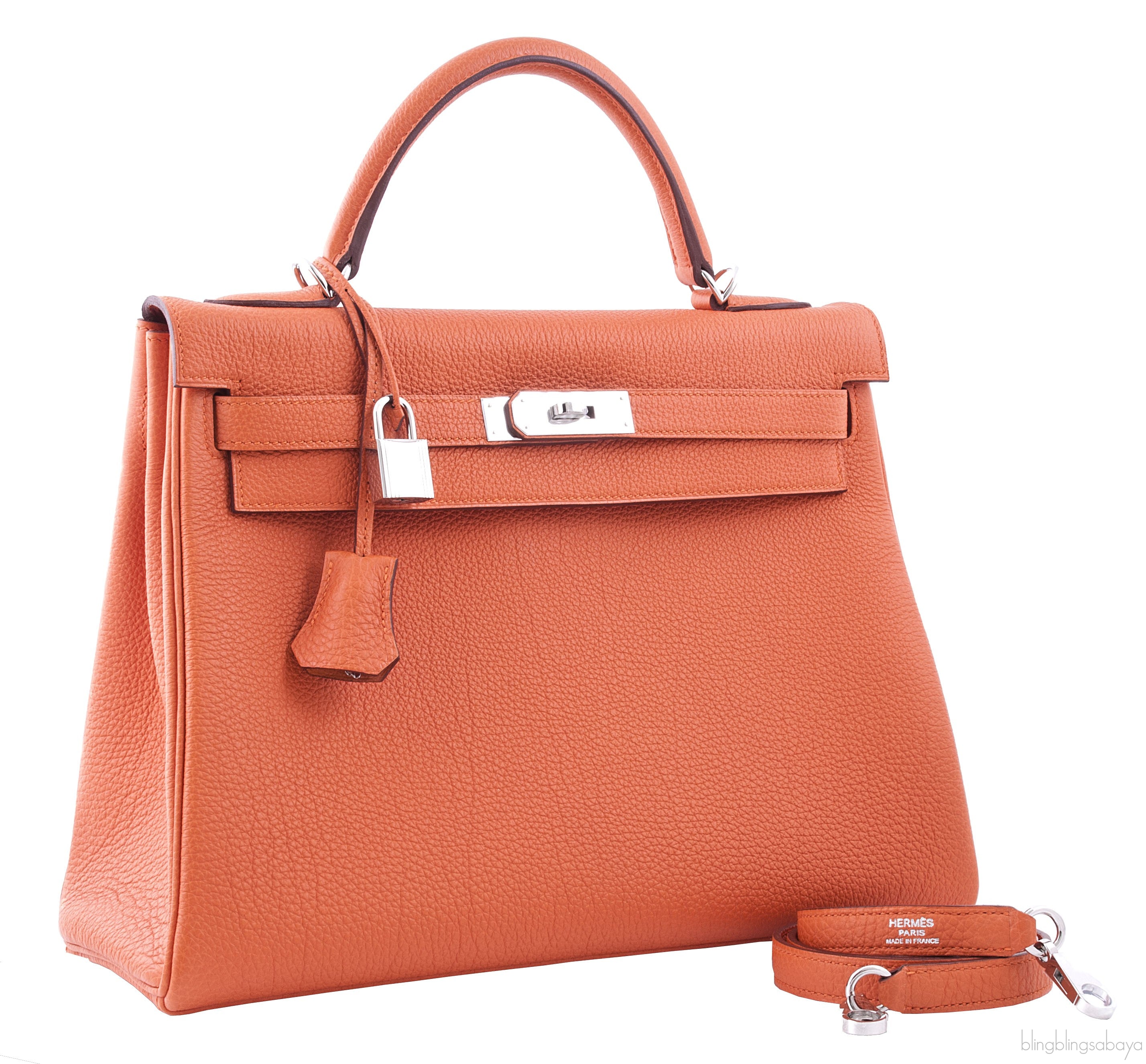 Kelly 32 Orange Togo Retourne