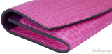 Bi-color Crocodile Leather Clutch*