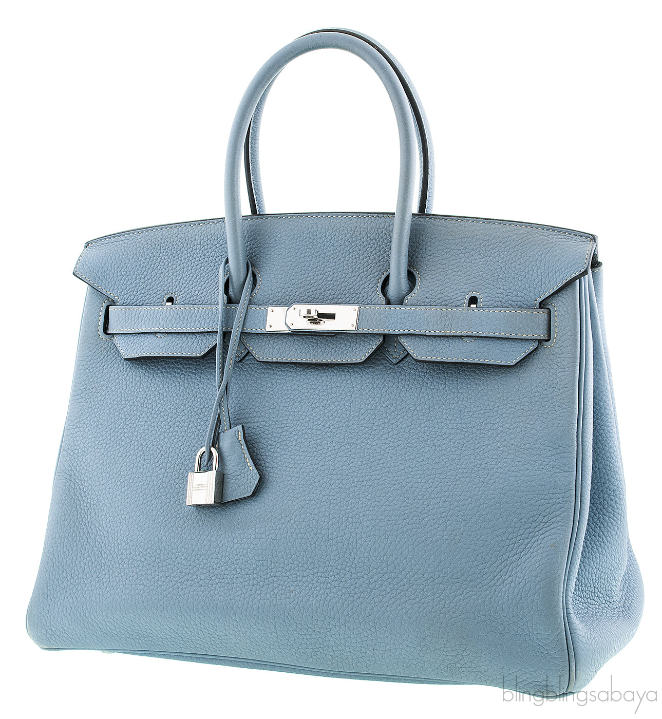 Birkin 35 Blue Lin Togo PHW