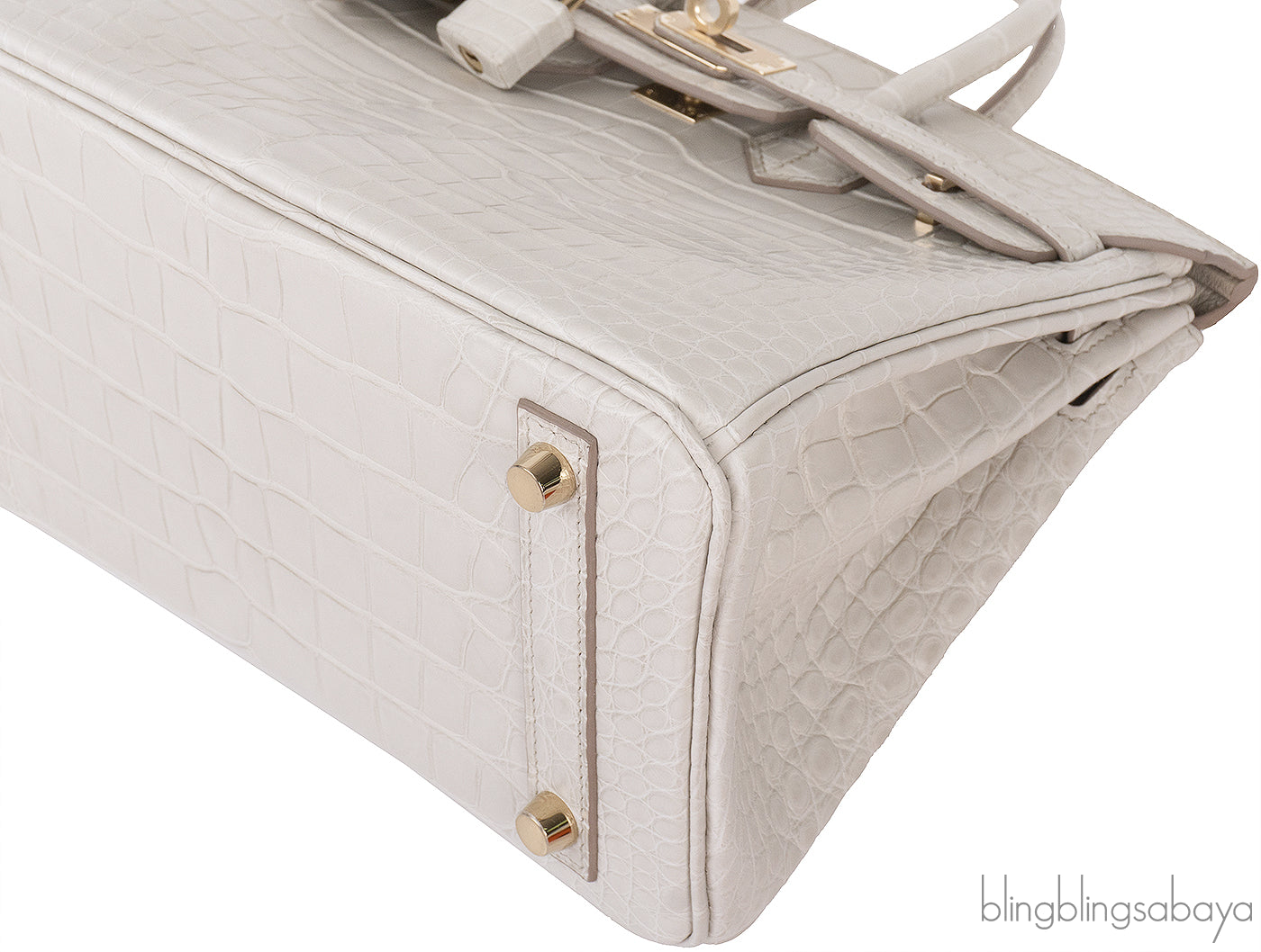 Hermes Birkin 25 Beton Matte Alligator Crocodile GHW