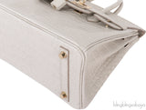 Hermes Birkin 25 Beton Matte Alligator Crocodile GHW