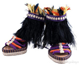 Tahiti Platform Feather Sandals